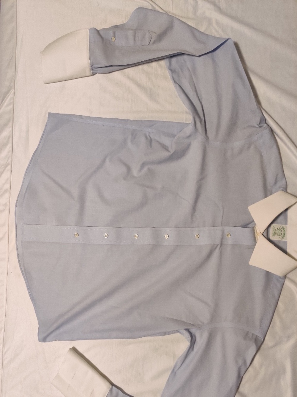 Brooks Brothers 15 - 35 Blue with White Collars & Cuffs Winchester shirt